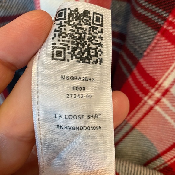 True Religion Red Plaid Flannel Shirt NWT - Picture 7 of 11